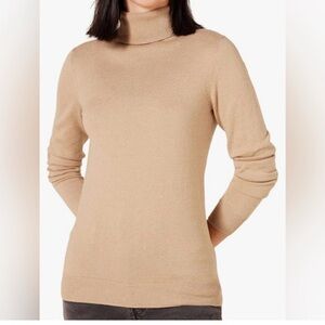 Amazon Essentials Tan Turtleneck Sweater